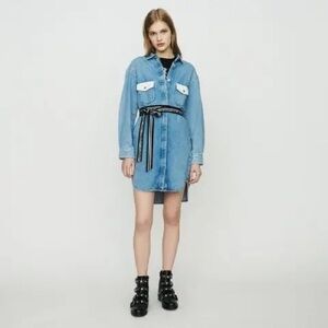 MAJE
Relmi Denim Shirt Dress